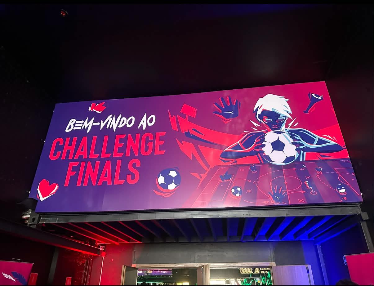 EA FC Mobile Challenge Finals event display in São Paulo
